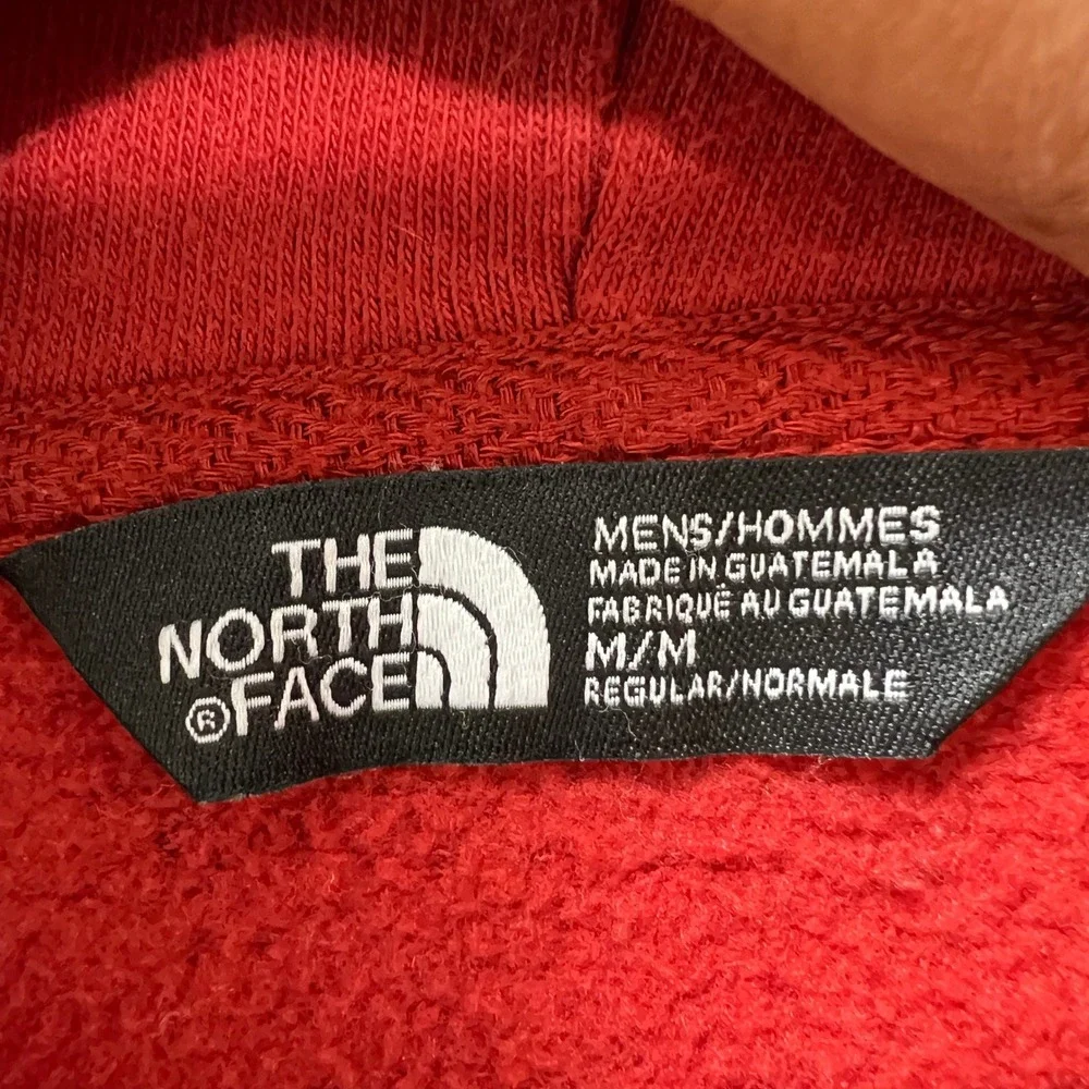 The North Face Red Pullover Hoodie‎ Mens M Fine Alpine Graphic Logo Sweatshirt